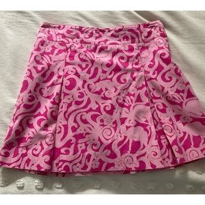 Lilly Pulitzer Girls Pink Mini Skirt Size 12